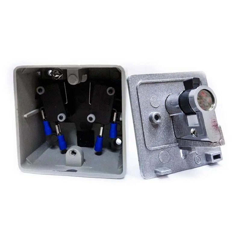 Selector de llave de 2 contactos aluminio START-STOP ECO 1