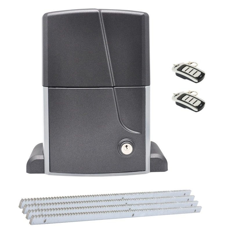 Kit motor puerta corredera 2500kg AT Plus cremallera acero