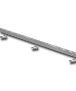 Cremallera dentada acero cincado en medida 30x12 para motores de puertas corredera, tramo de 1 metro