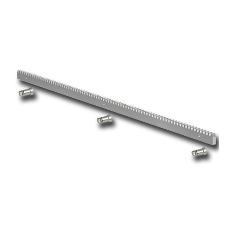 Cremallera dentada acero cincado en medida 30x12 para motores de puertas corredera, tramo de 1 metro