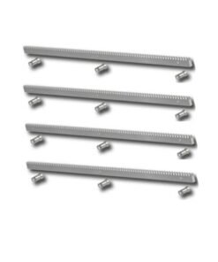 Pack 3 metros cremallera acero motor corredera 4