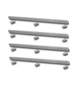 Pack 3 metros cremallera acero motor corredera 4