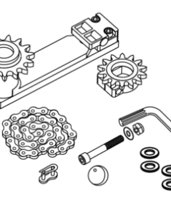 Kit de apertura 180º para motor soterrado VDS Under V 2