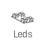 Repuesto placa electrónica leds cortesía motor Rosso Evo