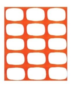 Malla plástico señalización naranja rollo de 50 metros