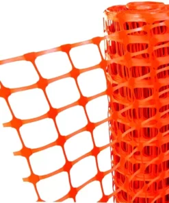 Malla plástico señalización naranja rollo de 50 metros 2