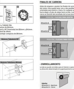 Motor persiana domestica Motorline TUB-EFRA Eje 60mm 2