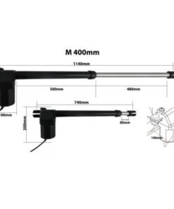 Motor puerta batiente M400 230v izquierdo
