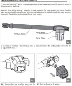 Kit Motorline Lince 400 motor batiente puerta 1 hoja 2