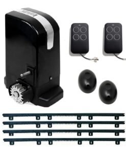 Kit motor puerta corredera 500kg con cremallera de nylon