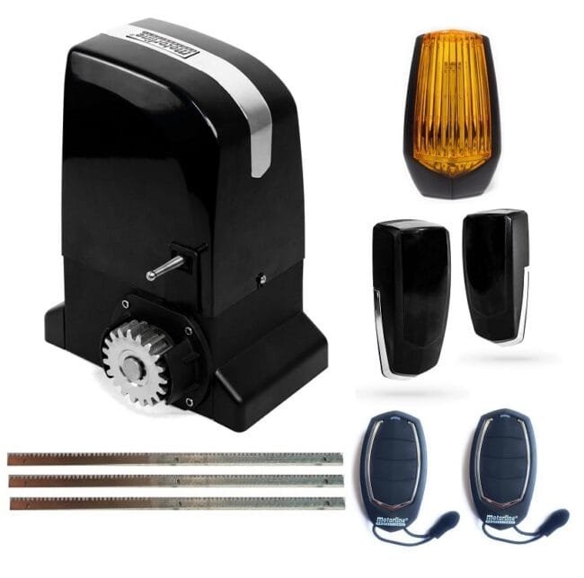 Kit motor puerta corredera Slide 800kg 230v con cremallera de acero