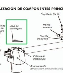 llave desbloqueo motor batiente clemsa aa30 aa40