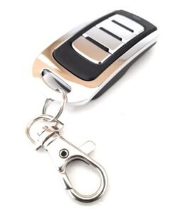 Mando de garaje diseño cromado TX4 rolling code 433 mhz