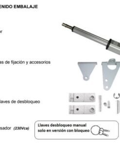 Alternative view of Motor puerta batiente abatible 1 hoja serie PM1 230v