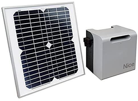 Kit placa solar alimentación motor puerta garaje NICE Solemyo 2