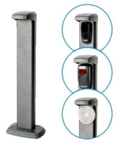 columnas de aluminio para fotocélulas de puertas de garaje