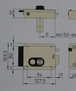 Viro V97 cerradura electrica 3